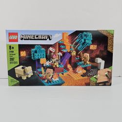 LEGO Minecraft The Warped Forest 21168 Building Set 287 Pcs, New Sealed Retired