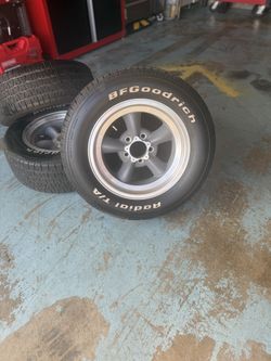 (4) Ford Torqu Thrust 15x7 5x4.5 Wheels and Tires 225/60/15