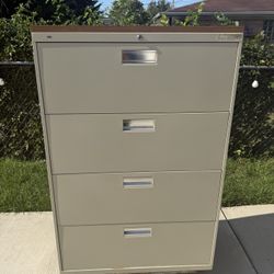 File Cabinet with Wooden Top