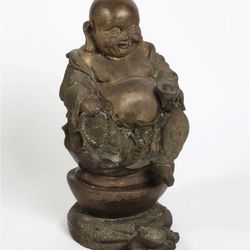Large Bronze Seated Buddha 