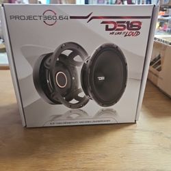 PROJECT360 6.5” High-Sensitivity Mid-High Loudspeaker - 300W RMS 4-Ohm - Rotating Recone Design For Quick Repair