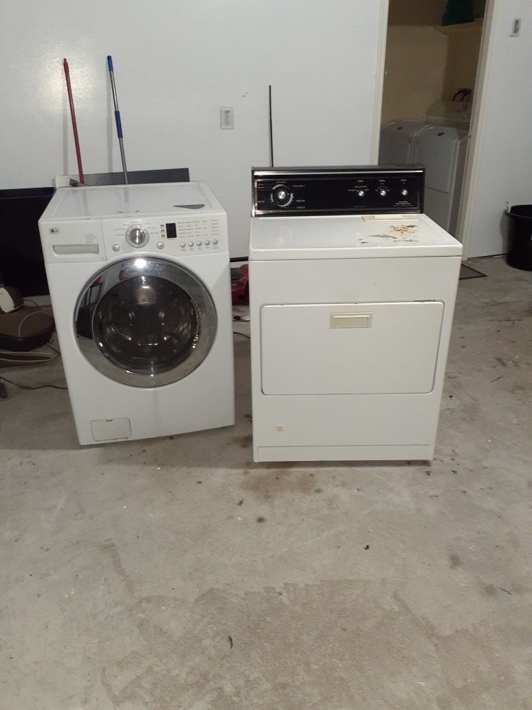 LG washer and Kenmore dryer for sale