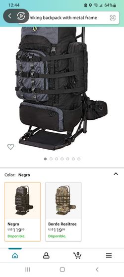 hiking backpack with metal frame