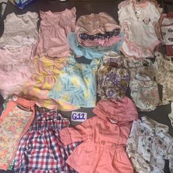 Baby girl 6-9 Months spring/summer(LOT Of 46) Pieces 