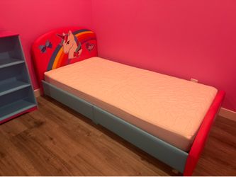 Twin bed frame and mattress- $50