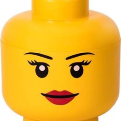 Large Lego Storage Head - Girl