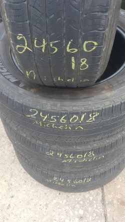 2456018s Michelin 60% o 70% mount and balance 30 days warraty