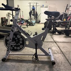 Marcy XJ-5801 Club Revolution Indoor Home Gym Exercise Bike Trainer, White/Black 