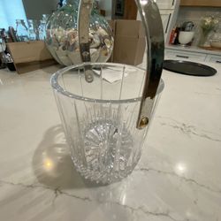 Antique Crystal Ice Bucket