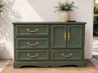 Cottage Moss • Four-Drawer Cabinet Dresser