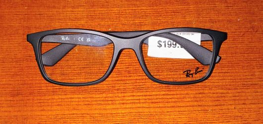 Ray-Ban Matte Black Rectangular Eyeglass Frames