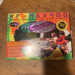 RF> Max900 Cordless Connection Of Game System To Any TV For PlayStation, Nintendo 64, And Sega Dreamcast