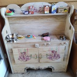 Solid Wood Play Kitchen 