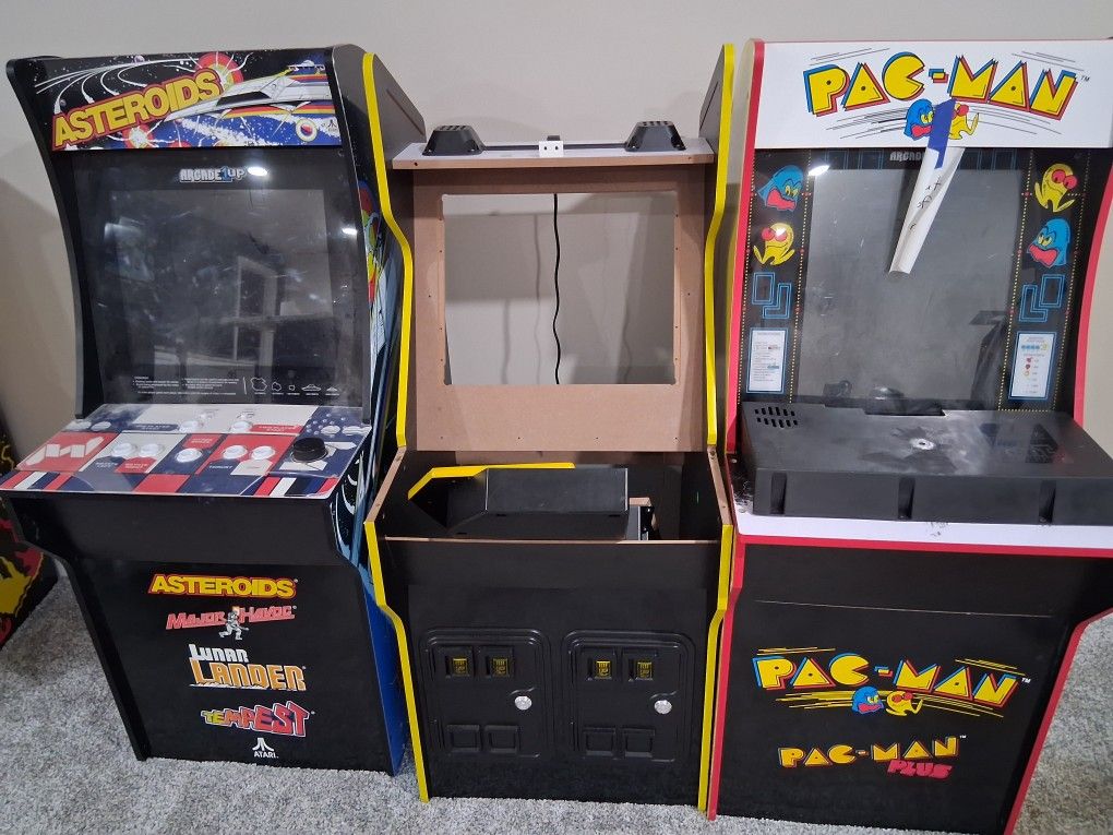 Arcade1up Asteroids, Simpsons and Pac-Man PROJECT CABS!