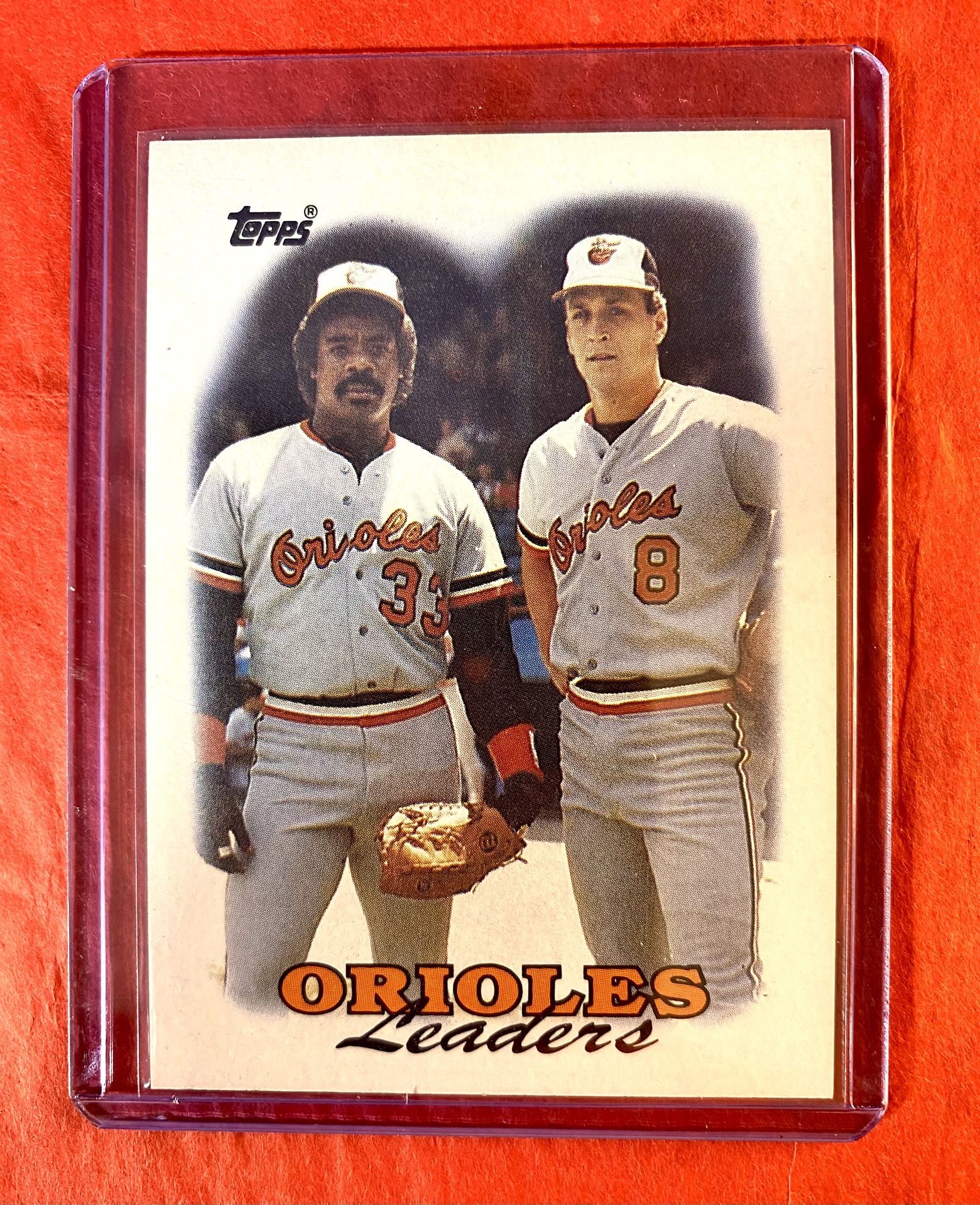 Cal Ripken Jr./Eddie Murray 1988 Topps Orioles Team Leaders Card