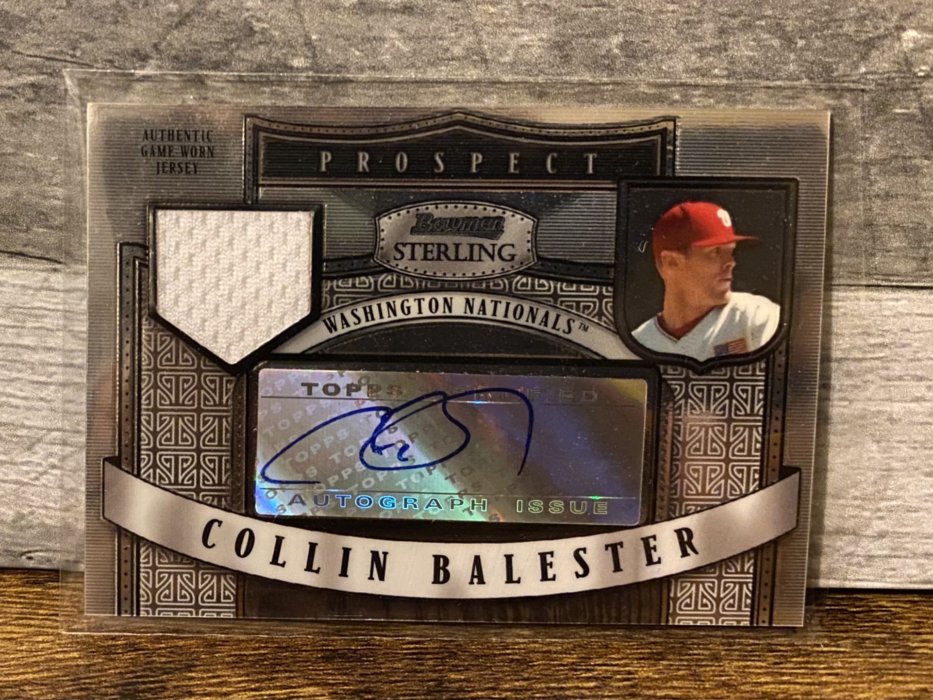 2007 Bowman Sterling Prospects Collin Balester #BSP-CB Auto Washington Nationals