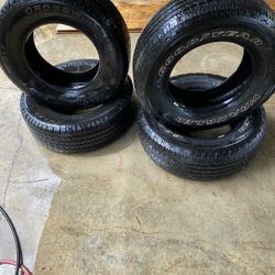 2 Goodyear Wrangler Tires And 2 Linglong Crosswind Tires