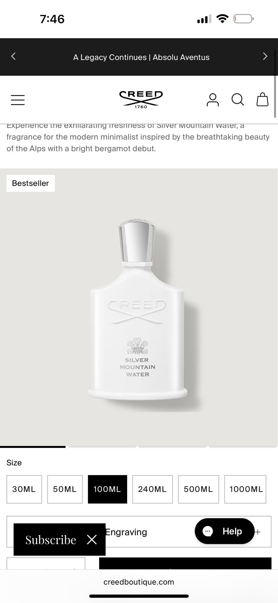 Creed Cologne