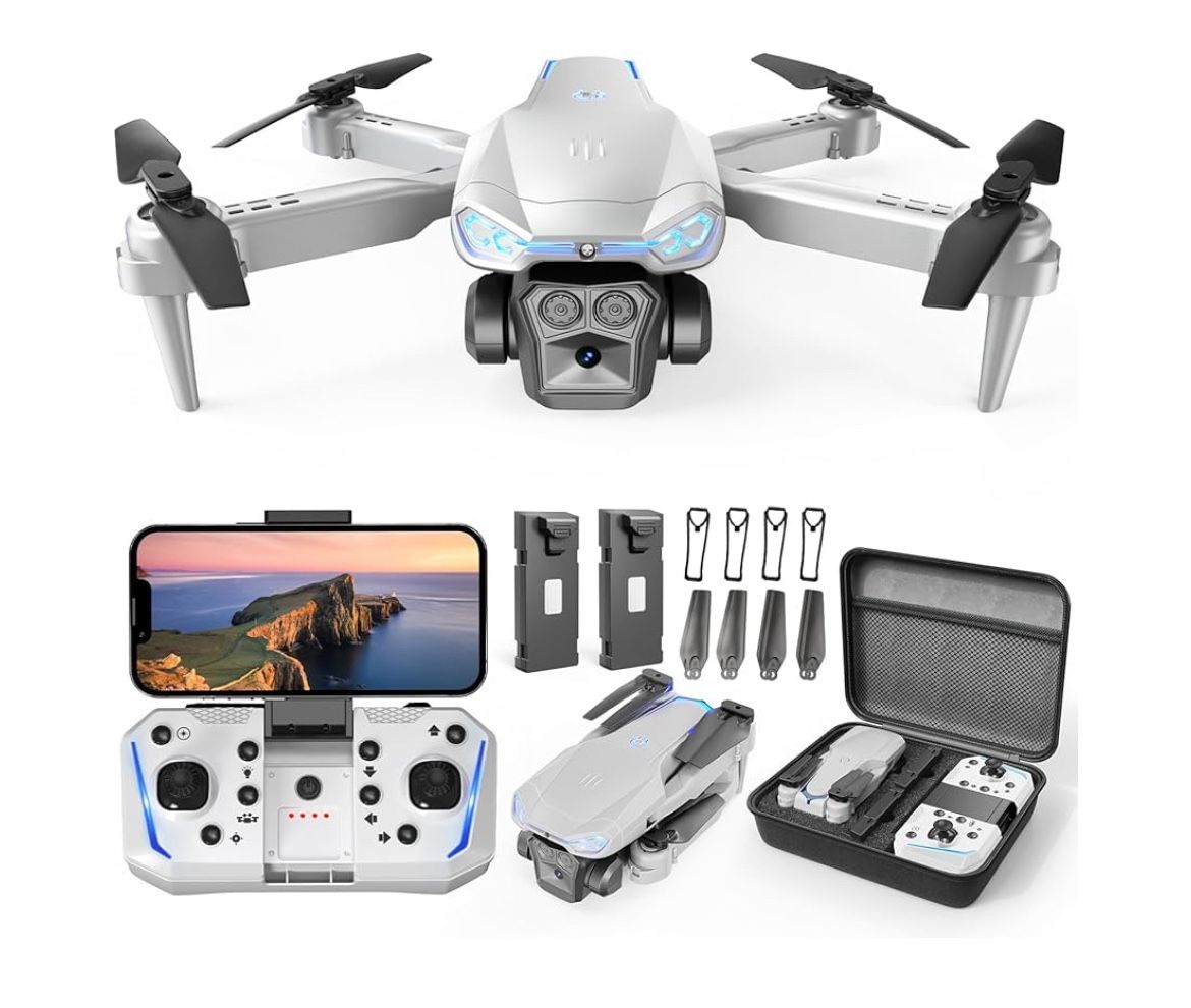 Drone with Camera for Kids & Adults, 1080P HD Mini FPV Drones with Altitude Hold, One-Key Take Off/Landing, Headless Mode, 360° Flips, Speed Adjustmen