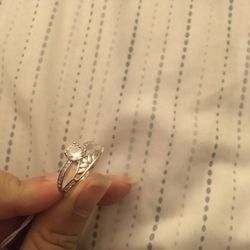Real 925 Sterling Silver Wedding Ring Size 8