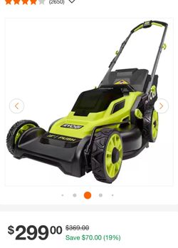 ONE+ HP 18V Brushless 16 in. Cordless  Lawn Mower with (1) 4.0 Ah Battery and (1) Charger