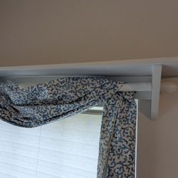 Custom Hand-Painted Curtain Shelves + Valances (Set of 4) – 41” Each