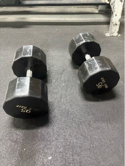 95 Lb Dumbbells Iron Grip