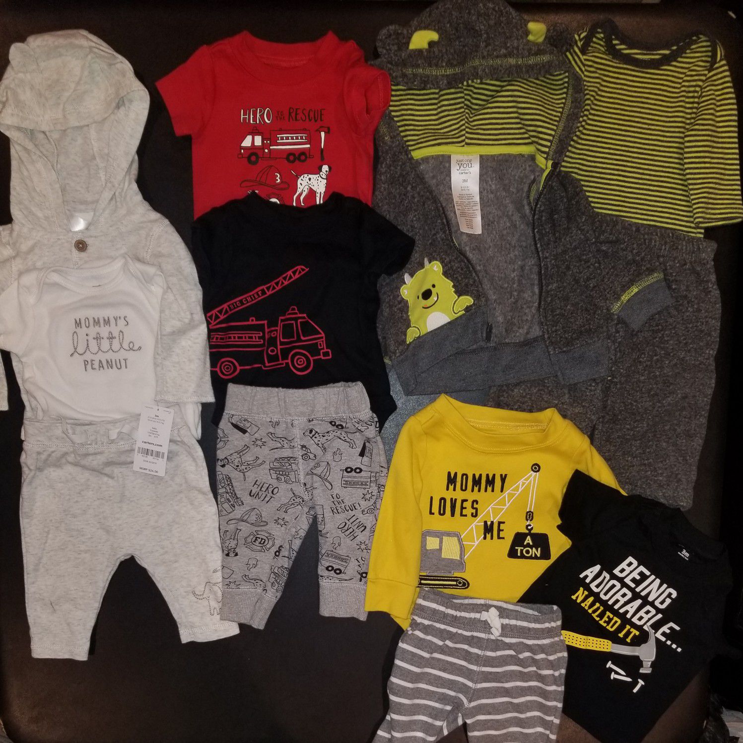 3 months baby outfit lot (pending)
