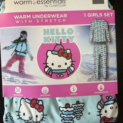 Kids size M (8-10) base layer in Hello Kitty