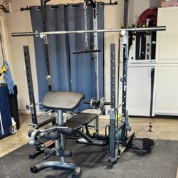 Home Gym - Squat Rack, Bench & Gym Mat