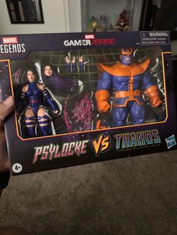 Marvel Legends Gamerverse Pyslocke vs Thanos Figures