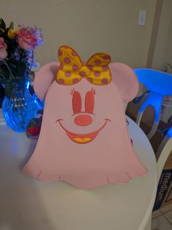 Loungefly Disney Pastel Ghost Minnie Mouse Glow-In-The-Dark Mini Backpack