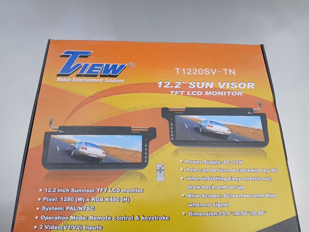 12.2 Car/Suv Tv Visor Monitors Brand New In The Box Color Is Tan $110firm Price Pickup Only Serious Buyers Please