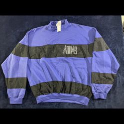 Vintage Adidas Trefoil Spell Out Color Block Sweatshirt Crewneck Medium