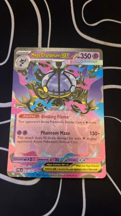 Mega chandelure ex Pokémon Card