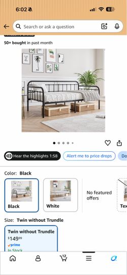 Metal Twin Daybed Frame