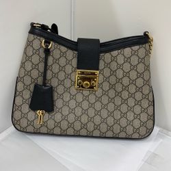 GUCCI GG SUPREME PADLOCK DESIGNER BAG (Confirmed Authentication)