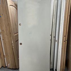 Exterior metal door side doors patio door  service door smooth 31-3/4x79” door slabs only   Exterior metal door measuring 31-3/4” x79” door slabs only