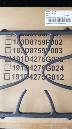 Ge WB31T10109 Cooktop Burner Grate Genuine Original Equipment Manufacturer