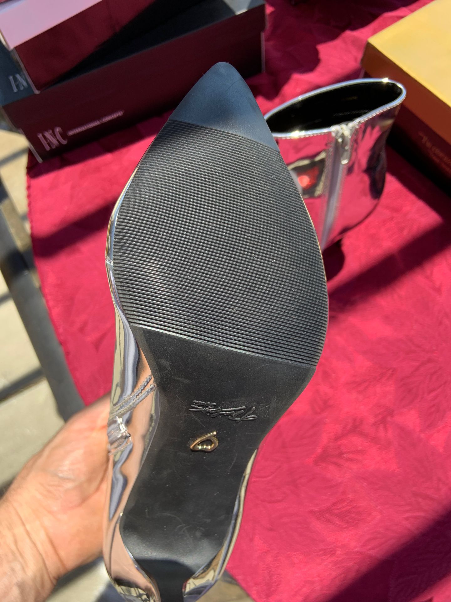 Silver ladies dress shoes