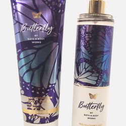 Bath & Body Works Butterfly Mist & Body Cream Set