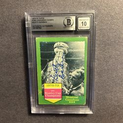 Vintage 1973-74 #198 Scotty Bowman signed.Beckett Authenticated "10" Autograph. Negotiable 