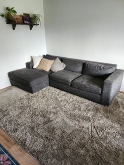 8 x 10 Taupe Solid Shag Rug