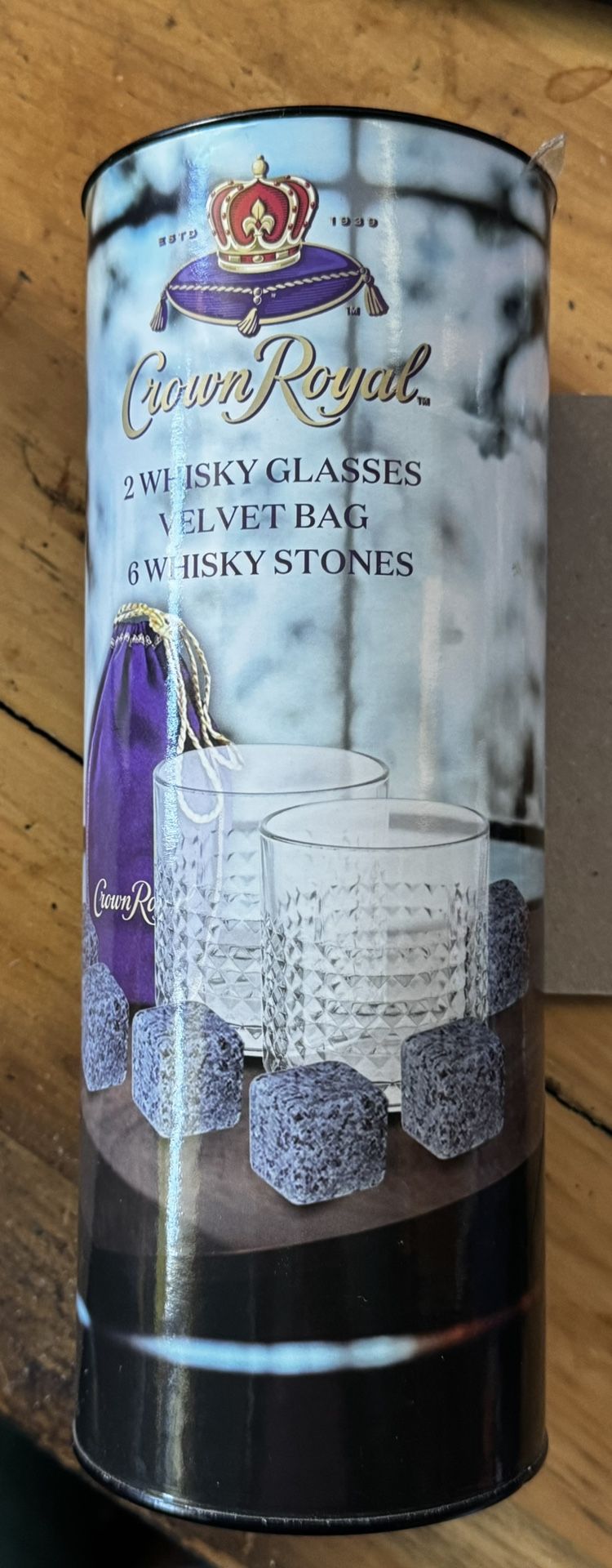 Crown royal Whisky stones, Glasses And Bag