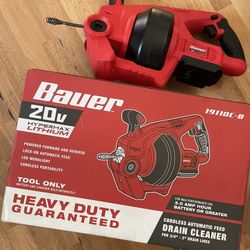 Bauer Cordless Drain Cleaner 