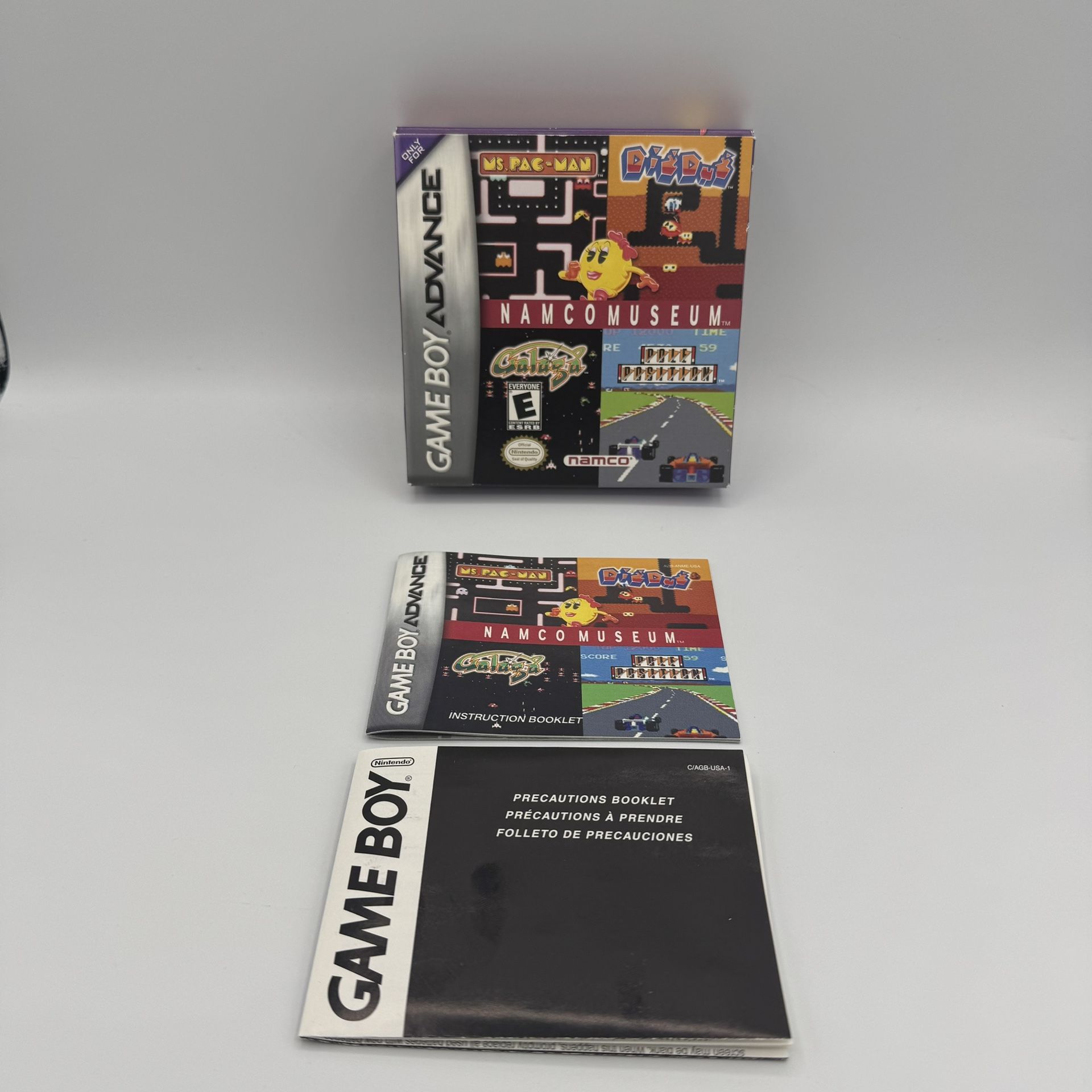 Game Boy Advance ~ NAMCO MUSEUM ~ BOX ONLY ~ with Inserts *NO GAME*