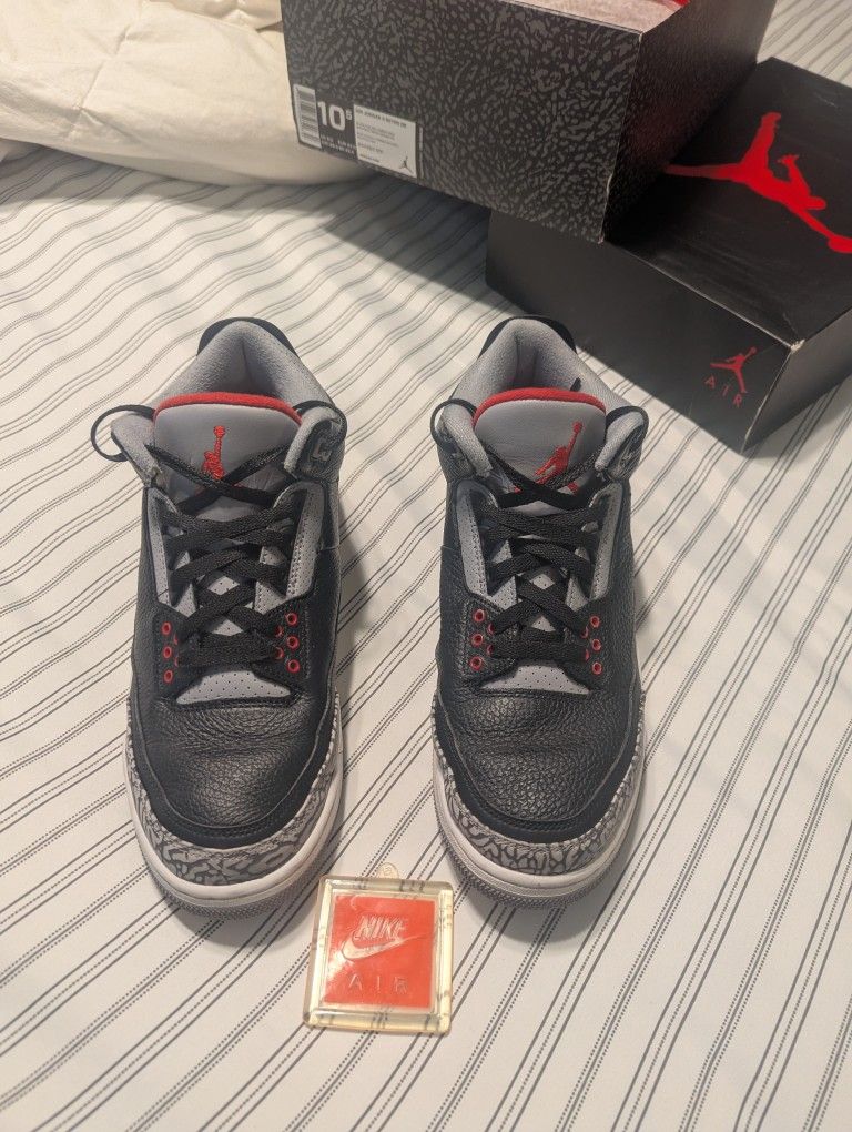 Jordan 3 Retro OG Black Cement Size 10.5