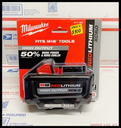 M18 18-Volt Lithium-Ion High Output Battery Pack 6.0Ah