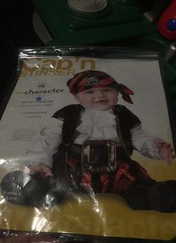 Pirate costume M(12-18mos)