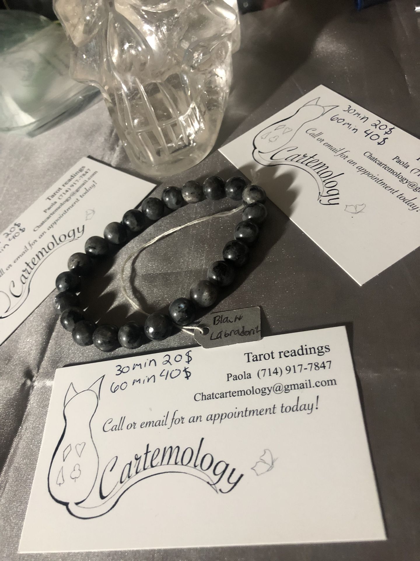 Gemstone Bracelet black labradorite